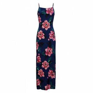 Banana republic black label spaghetti strap maxi dress tag size
